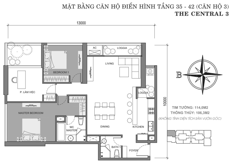 Layout Central 3 – Mặt bằng Central 3 – Vinhomes Central Park ...