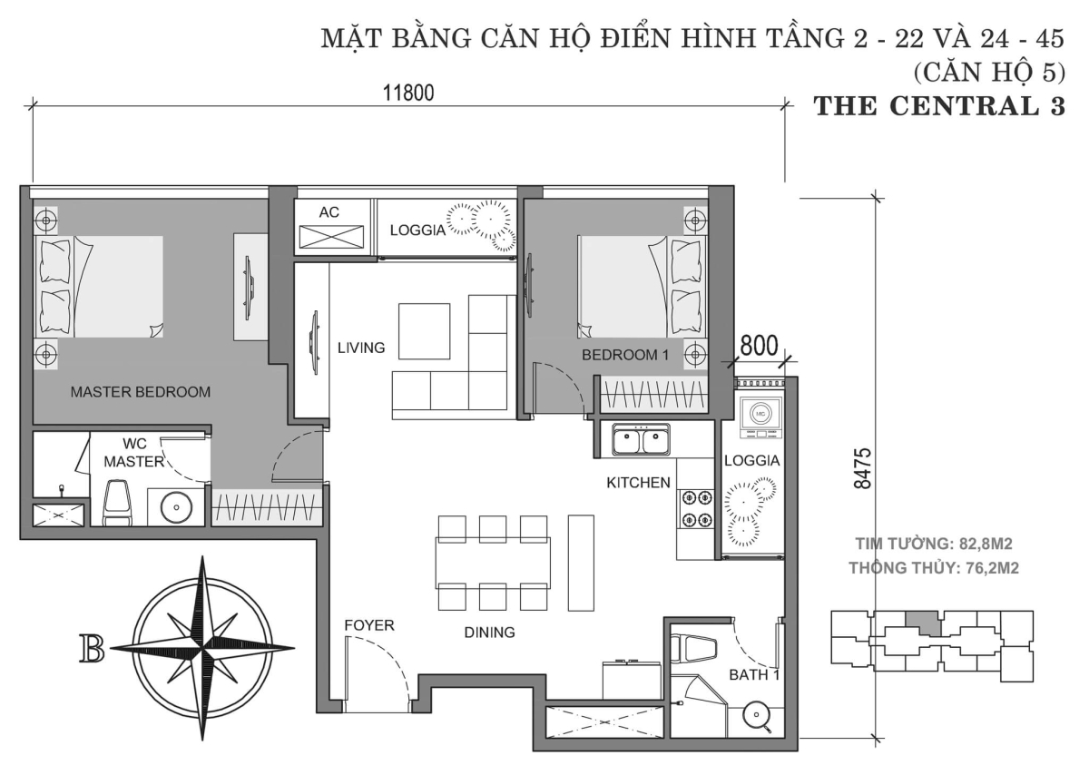 Layout Central 3 – Mặt bằng Central 3 – Vinhomes Central Park ...
